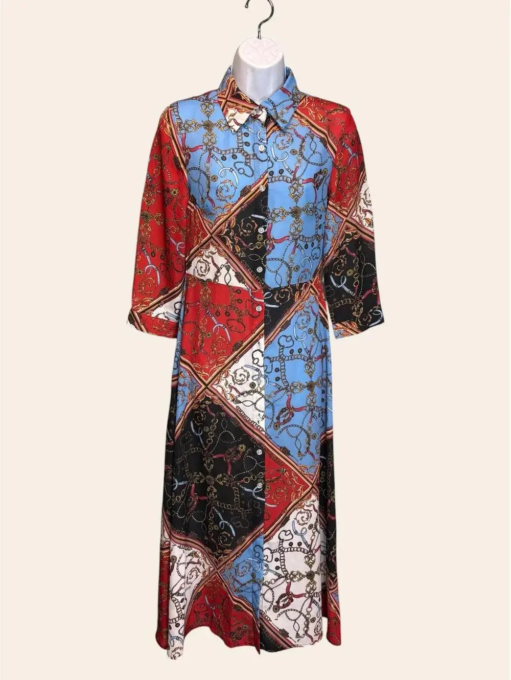 Shein Pattern Dress - Picture 2 of 3